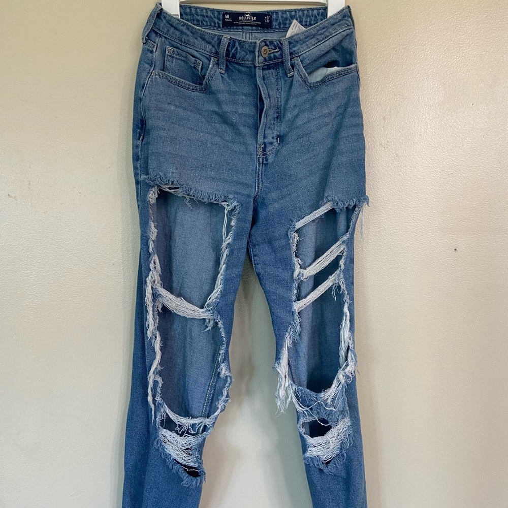 Ultra High-Rise vintage straight Jeans from hollister